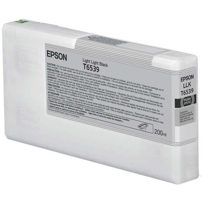 Epson Cartucho T6539 gris claro, Tinta, 200 ml