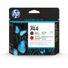 Cabezal HP Num 744 - Rojo cromático / Negro mate