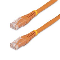 Cable de red StarTech.com - 7.6 m, RJ-45, RJ-45, Macho/Macho, Naranja