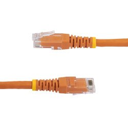 Cable de red StarTech.com - 7.6 m, RJ-45, RJ-45, Macho/Macho, Naranja