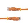 Cable de red StarTech.com - 7.6 m, RJ-45, RJ-45, Macho/Macho, Naranja