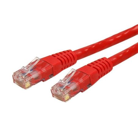 Cable de red StarTech.com - 0.9 m, Macho/Macho, Rojo
