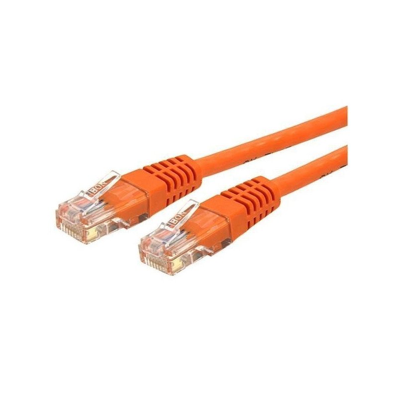 Cable de red StarTech.com - 1.8 m, RJ-45, RJ-45, Macho/Macho, Naranja