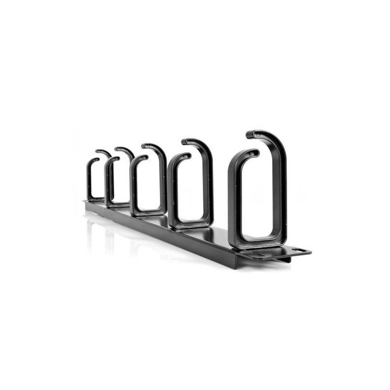 StarTech.com Panel 1U de 19 Pulgadas para Gestión de Cableado con Anillas en D