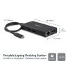 Adaptador USB-C Multifunción para Laptops StarTech.com DKT30CHPD - USB C, Negro