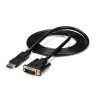 Cable adaptador de video StarTech.com - 1.8 m, DisplayPort, DVI-D, Macho/Macho, Negro