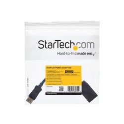Convertidor DisplayPort a HDMI StarTech.com - 1 - Display Port M, 1 - HDMI F, Macho/hembra, Negro, 0, 24 m