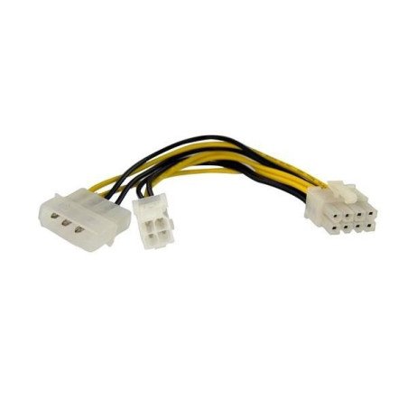 Adaptador de fuente de poder StarTech.com - Macho/hembra, 0, 15 m, Multi