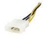 Adaptador de fuente de poder StarTech.com - Macho/hembra, 0, 15 m, Multi
