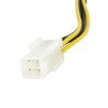 Adaptador de fuente de poder StarTech.com - Macho/hembra, 0, 15 m, Multi