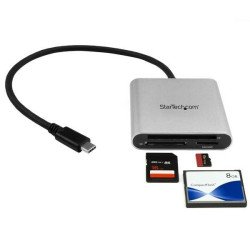 Lector Grabador USB 3.0 StarTech.com FCREADU3C - Plata, USB 3.0 (3.1 Gen 1) Type-C