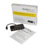 Concentrador USB StarTech.com HB30C3AGEPD - Ethernet, 1000 Mbit/s, USB, Negro, 3 puertos