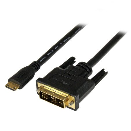 Cable HDMI StarTech.com - 2 m, Mini-HDMI, DVI-D, Macho/Macho, Negro
