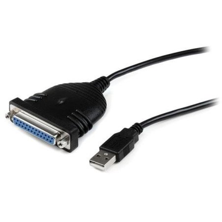Cable adaptador de impresora StarTech.com - 1, 9 m, DB-25, USB A, Negr