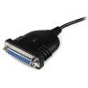 Cable adaptador de impresora StarTech.com - 1, 9 m, DB-25, USB A, Negr