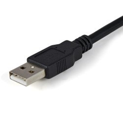 Cable USB a Serial StarTech.com - 1.83 m, USB A, Negro
