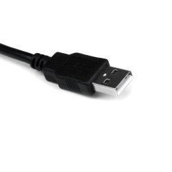 Cable USB a serial StarTech.com - 1 - DB9 M, RS-232, Macho/Macho, Negro, 0, 31 m