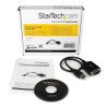 Cable USB a serial StarTech.com - 1 - DB9 M, RS-232, Macho/Macho, Negro, 0, 31 m