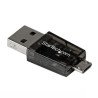 StarTech.com Lector de Tarjetas Adaptador Micro SD a Micro USB OTG para Dispositivos Android