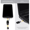 StarTech.com Lector de Tarjetas Adaptador Micro SD a Micro USB OTG para Dispositivos Android