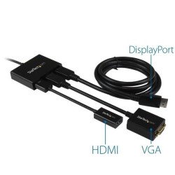 Adaptador de video StarTech.com - DisplayPort, Negro