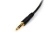 Cable de audio StarTech.com - 4.6 m, 3.5 mm, 3.5 mm, Negro