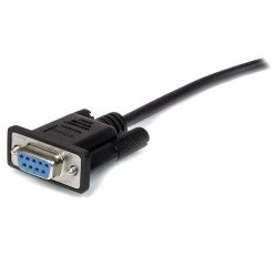 Cable extensión serial StarTech.com - 2 m, DB-9, DB-9, Negro, Macho/hembra