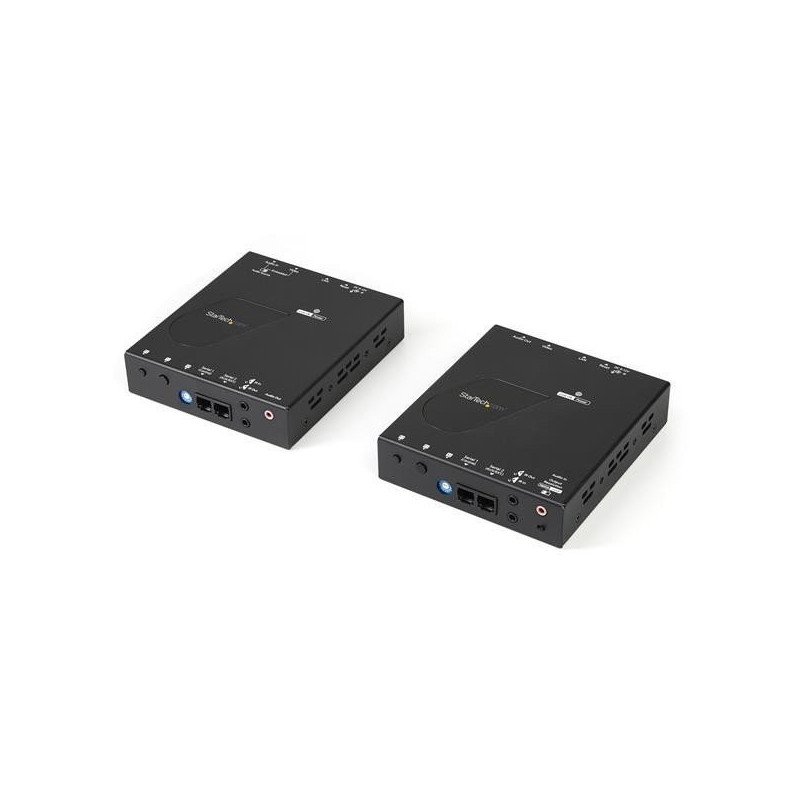 Juego de Extensor HDMI 4K StarTech.com ST12MHDLAN4K - Negro, CAT5e, CAT5e, HDMI, Hembra/hembra