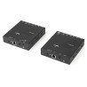 Juego de Extensor HDMI 4K StarTech.com ST12MHDLAN4K - Negro, CAT5e, CAT5e, HDMI, Hembra/hembra