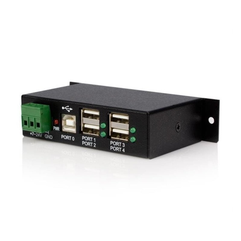 Adaptador HUB StarTech.com - 480 Mbit/s, Negro Adaptador HUB StarTech.com - 480 Mbit/s, Negro