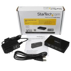 StarTech.com ST4202USB hub de interfaz USB 2.0 Type-B 480 Mbit/s Negro