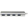 Hub USB StarTech.com ST43004UA - 5000 Mbit/s, Plata