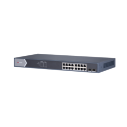 Switch gigabit Poe+, administrable, 16 puertos 10, 100, 1000 Mbps Poe+, 2 puertos SFP, configuración remota desde Hik-parnerpro,