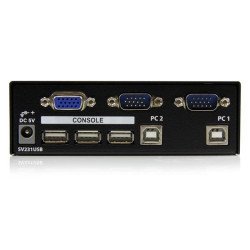 Switch KVM StarTech.com SV231USB - Negro, 2