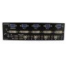 StarTech.com Conmutador Switch KVM 4 Ordenadores 2 Monitores Dobles DVI VGA Audio Puertos USB 1920x1440