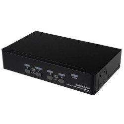 Conmutador StarTech.com - 4, Negro, 1 usuario(s)