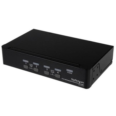 Conmutador StarTech.com - 4, Negro, 1 usuario(s)