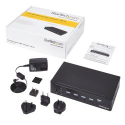 Switch Conmutador KVM StarTech.com SV431HDU3A2 - Negro, HDMI