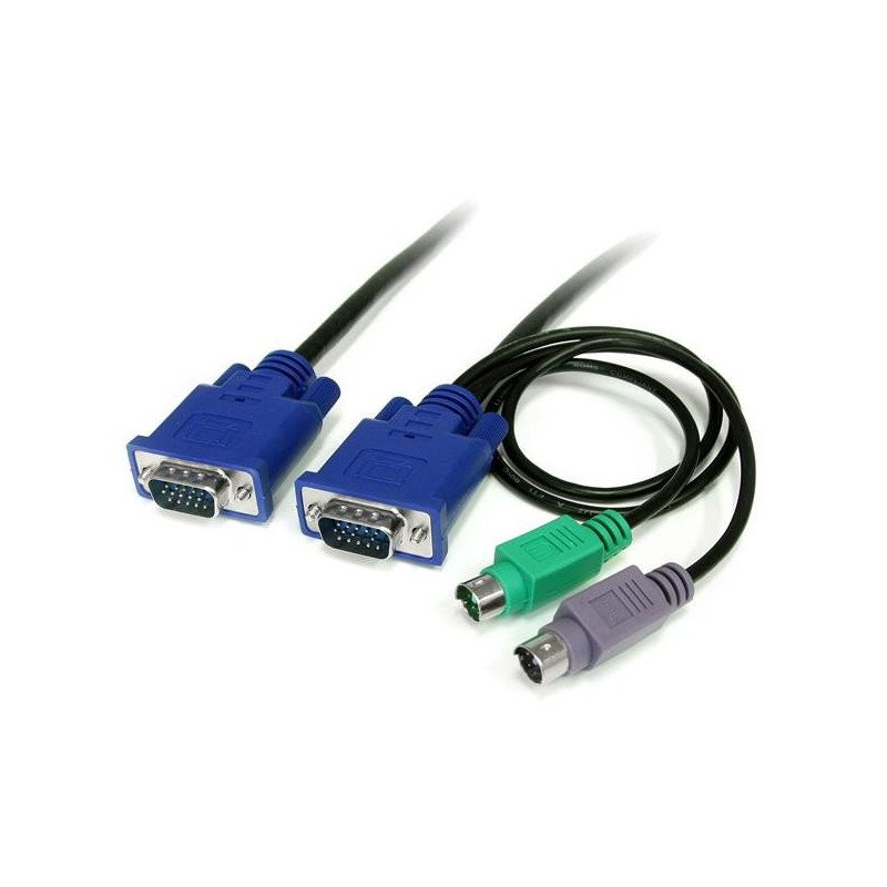 Cable KVM StarTech.com SVECON6 - 1.8 m, 2 x PS/2, 2 x VGA