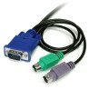 Cable KVM StarTech.com SVECON6 - 1.8 m, 2 x PS/2, 2 x VGA