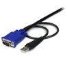 Cable KVM StarTech.com SVECONUS10 - 3 m, USB A + VGA, VGA, Macho/Macho