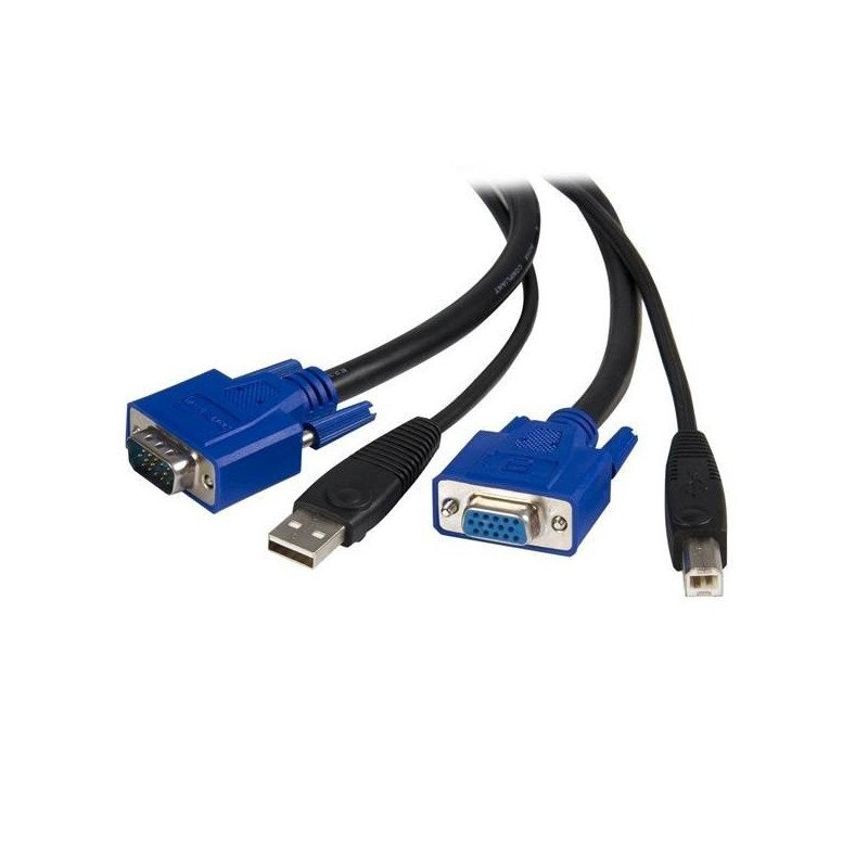Cable KVM StarTech.com SVUSB2N1_6 - 1.8 m, USB A + VGA, USB B + VGA, Macho/hembra