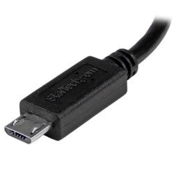 Cable USB StarTech.com UMUSBOTG8IN - Mini-USB B, Micro-USB B, Macho/Macho, 0, 2 m, Negro