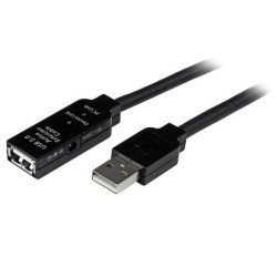 Cable USB 2.0 StarTech.com - 5 m, USB A, USB A, Macho/hembra, Negro
