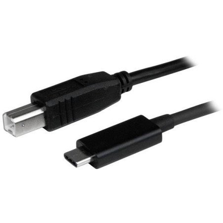Cable USB Type-C StarTech.com - 1 m, USB C, USB B, Macho/Macho, Negro