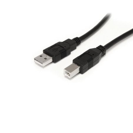 Cable USB StarTech.com USB2HAB30AC - USB A, USB B, Macho/Macho, 9 m, N