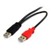 Cable USB StarTech.com - 0.3 m, USB A, Macho/Macho, Negro