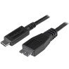 Cable USB StarTech.com USB31CUB50CM - USB C, Micro-USB B, Macho/Macho, 0, 5 m, Negro