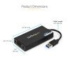 Adaptador gráfico externo StarTech.com USB32HD4K - Negro, HDMI