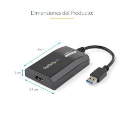 Adaptador gráfico externo StarTech.com USB32HDPRO - Negro, HDMI